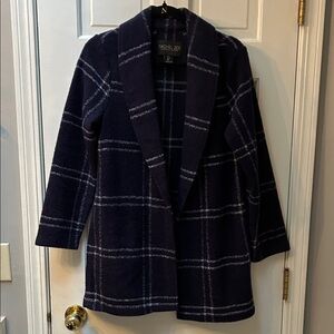 Rachel Zoe Women's Dark Blue Plaid Blazer